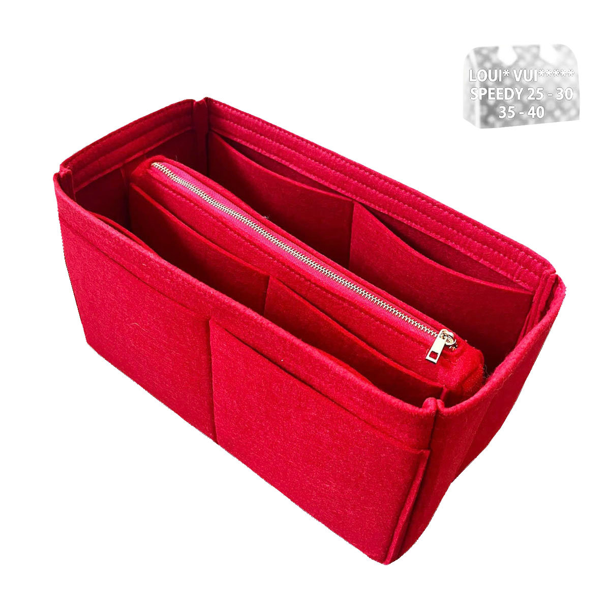  Purse Inserts ​for Lv Speedy 30 Organizer Insert , for monogram  bag, HandBag protective insert ​Tote Bag and hand bag protector, organizer  insert 1083red-L : Clothing, Shoes & Jewelry