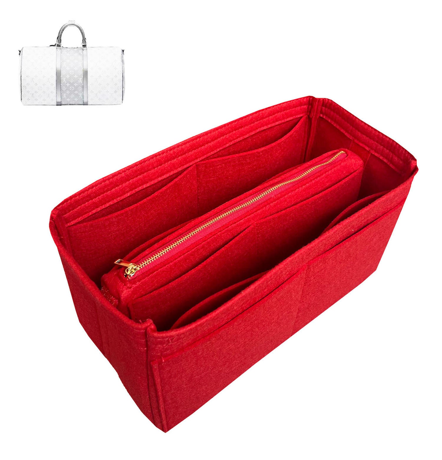 Designed for LV Keepall 45 50 55 60 | Luxury Purse Organizer Insert - by  AlgorithmBags, 3mm Felt Lin…See more Designed for LV Keepall 45 50 55 60 