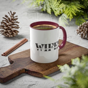 Custom Wifey Mug, Personalized Year, Colorful Mugs, 11oz