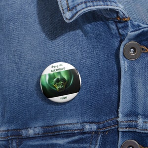 Green Tree Python, Party, Custom Pin Buttons