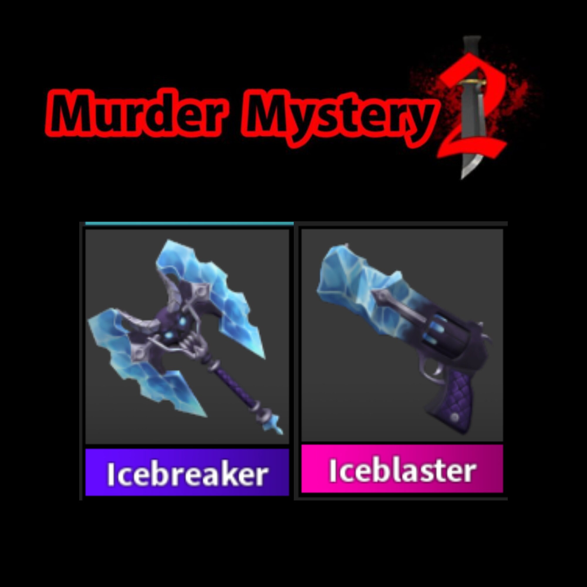 Murder Mystery 2 MM2 Swirly Set GODLY Roblox *FAST DELIVERY* (Read