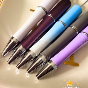 5 Pcs Colors Dark Breeze Themed Beading Pens, DIY Beadable Pens, Beadable Pens and Refills, Plastic Pens, DIY Bead Pens, Bulk Pen Packs