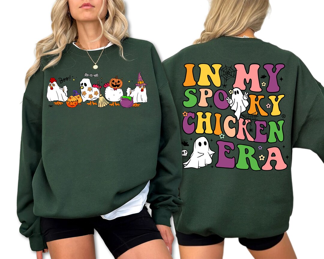 Ghost Chicken PNG Fileghost Chicken Sweatshirtin My Spooky - Etsy
