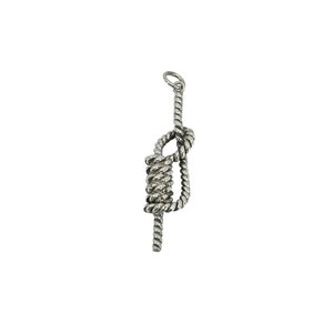 Vartan Studio - Handmade Braided Square Knot Rope Navy Boat Knots Nautical Style Custom Pendant Sterling Silver