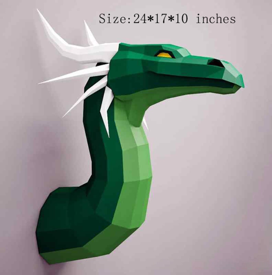 Dragon Papercraft Big Dragon Papercraft Kit Red Paper vrogue.co