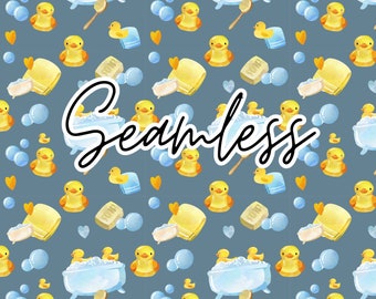 Rubber Duck Bath Seamless file digital download