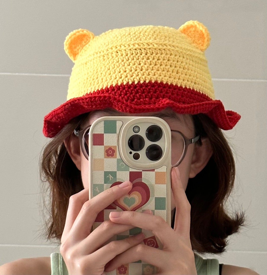 Winnie the Pooh Crochet Hat (handmade) Etsy