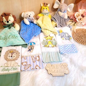 Personalized lovey blanket, baby personalized lovey, lovey blanket, boy lovey blanket