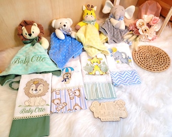Personalized lovey blanket, baby personalized lovey, lovey blanket, boy lovey blanket