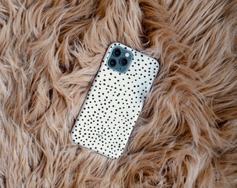 Stylish Eco Friendly Biodegradable iPhone XS 11 12 13 14 Plus Pro Max Case More Dots Made From Wheat Straw