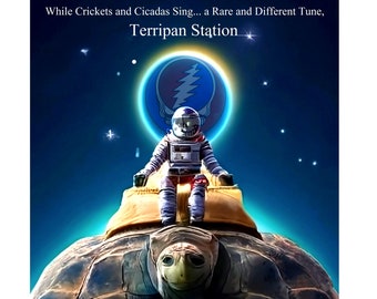 Terrapin Station, Grateful Dead, Song Poster, Space, Astronaut, Steal Your Face, Concert, Wall Art
