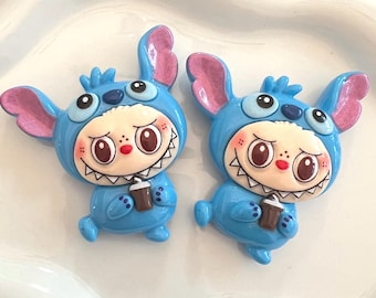 New Super Cute Labu-Stitch Costume Large Magnets (Set of 2) / Decorative Magnets