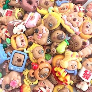 New Adorable Capybara CHARMS MIX: Random Charms Mix  (pack of 30 pcs)