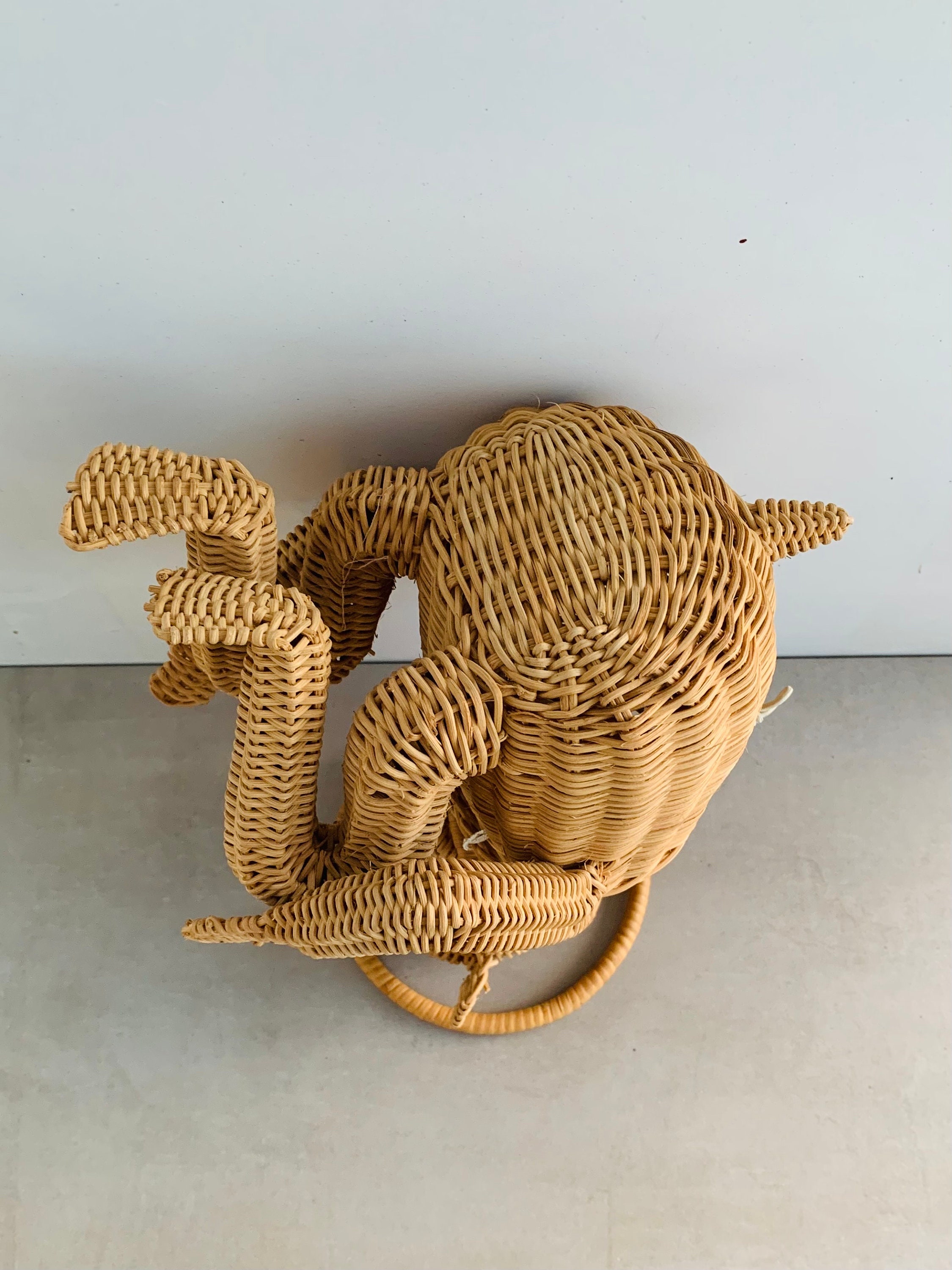 1950s Wicker Monkey Purse, Bohemian Odd Decor - Etsy