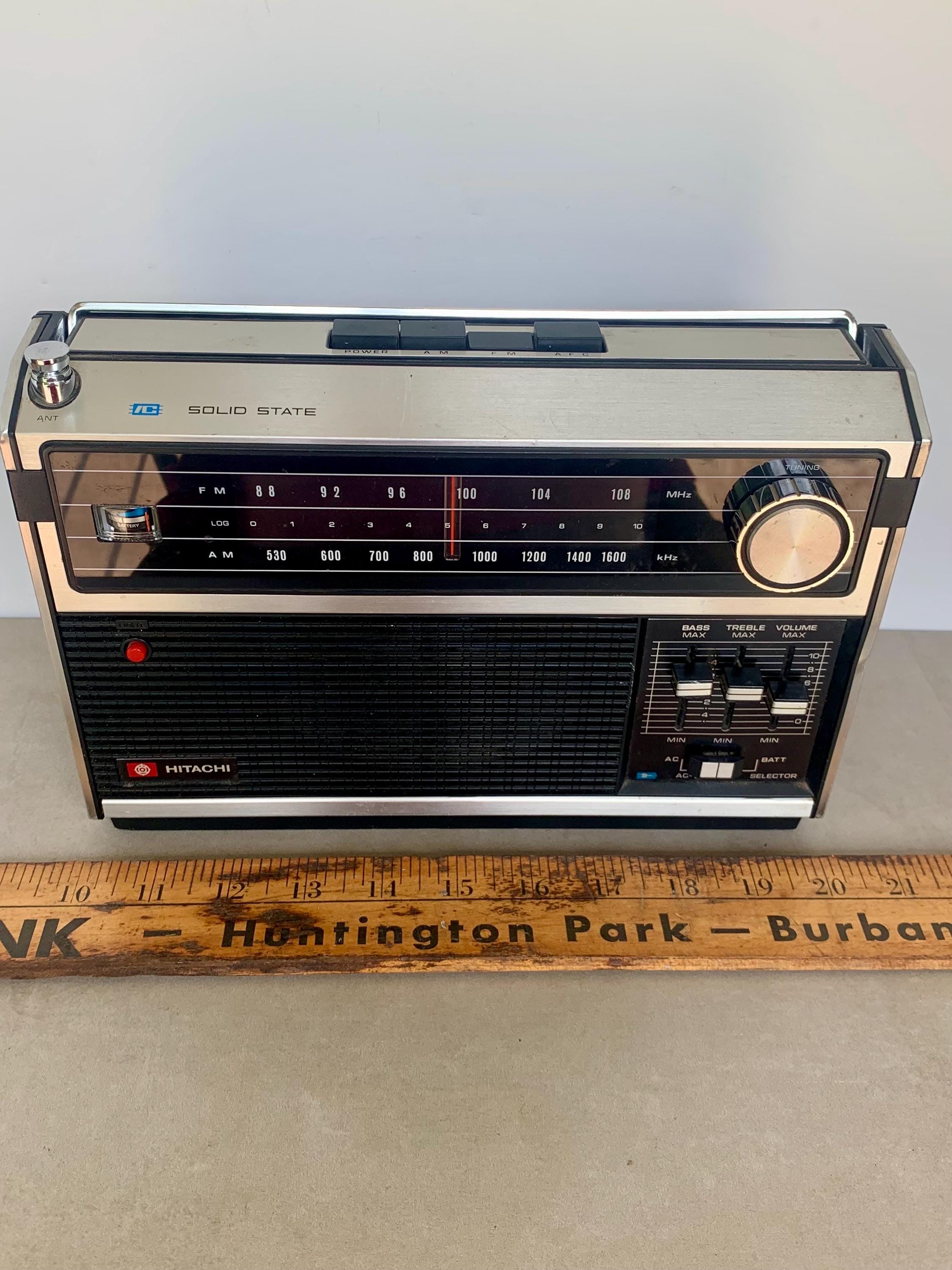Vintage Hitachi Solid State Radio, 70s AM/FM AFC Receiver - Etsy