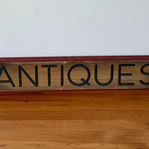 Wood Advertising Sign Handmade Beveled Letters Shop Decor Gift Shop Business Decor