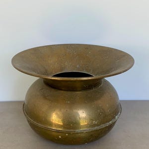 Brass Spittoon Med/LG Size Cool Planter Bar Decor Mancave Decor Western BarTheme