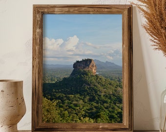 Sri Lanka Wall Art Sigiriya Rock Photography Rocky Landscape PRINTABLE Art Nature Digital Print Mountain Home Decor Gift For Travel Lover