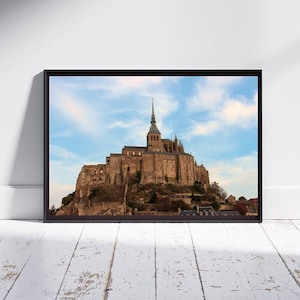 Mont Saint Michel Photography Mont Saint-Michel Travel Wall Art France Landscape Art Print Normandy Modern Home Decor Gift For Travel Lover