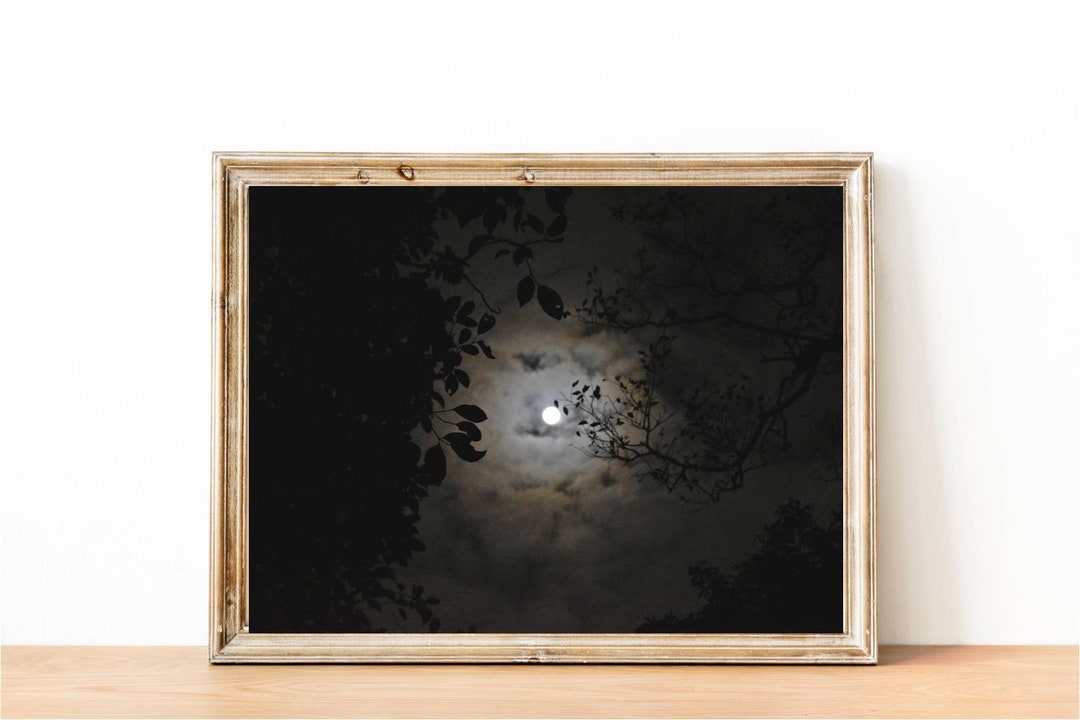 Moon Photography, Full Moon Wall Art, Moon Sky Print, Night Sky Poster ...