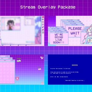 Needy Streamer Overload Themed Stream Overlay Package | Overlay + Scenes + Just Chatting | VTuber Friendly