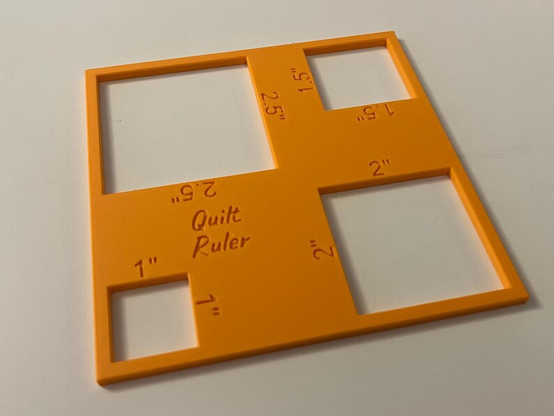 Quilt Ruler Template | Square Cutting Guide 1