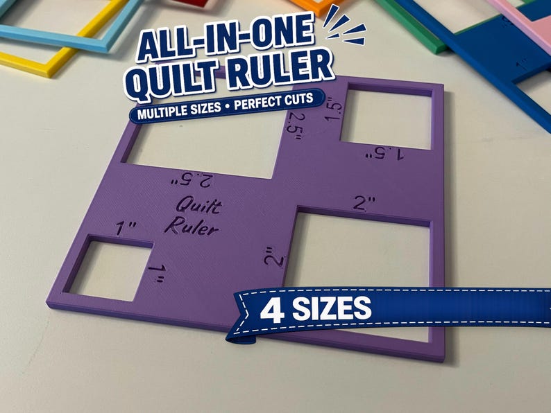 Quilt Ruler Template | Square Cutting Guide 1