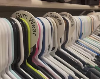 Clothing Rack Dividers By Types- Sold as a set of 10 Dividers