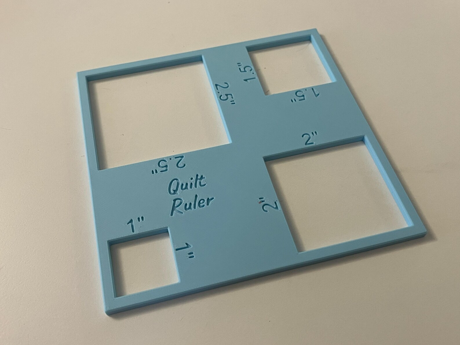 Quilt Ruler Template | Square Cutting Guide 1