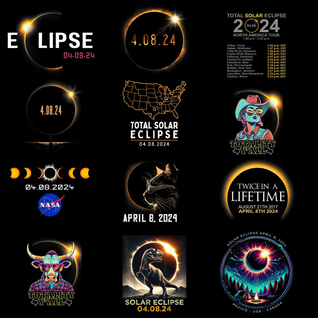 Total Solar Eclipse April 8th 2024 Digital Download, North America Tour ...