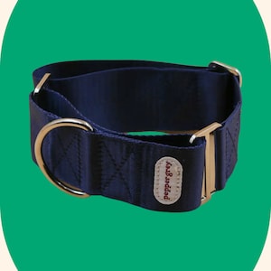 The Navy Collar – Greyhound Collar, Whippet Collar, Martingale Collar, No Pull Collar, Galgo Collar, Saluki Collar