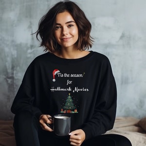 Hallmark Christmas Sweater, Hallmark Movies Sweater, Christmas Holiday Sweatshirt, Christmas Gift, Gift for Her, Gift for Him, Movie Lovers
