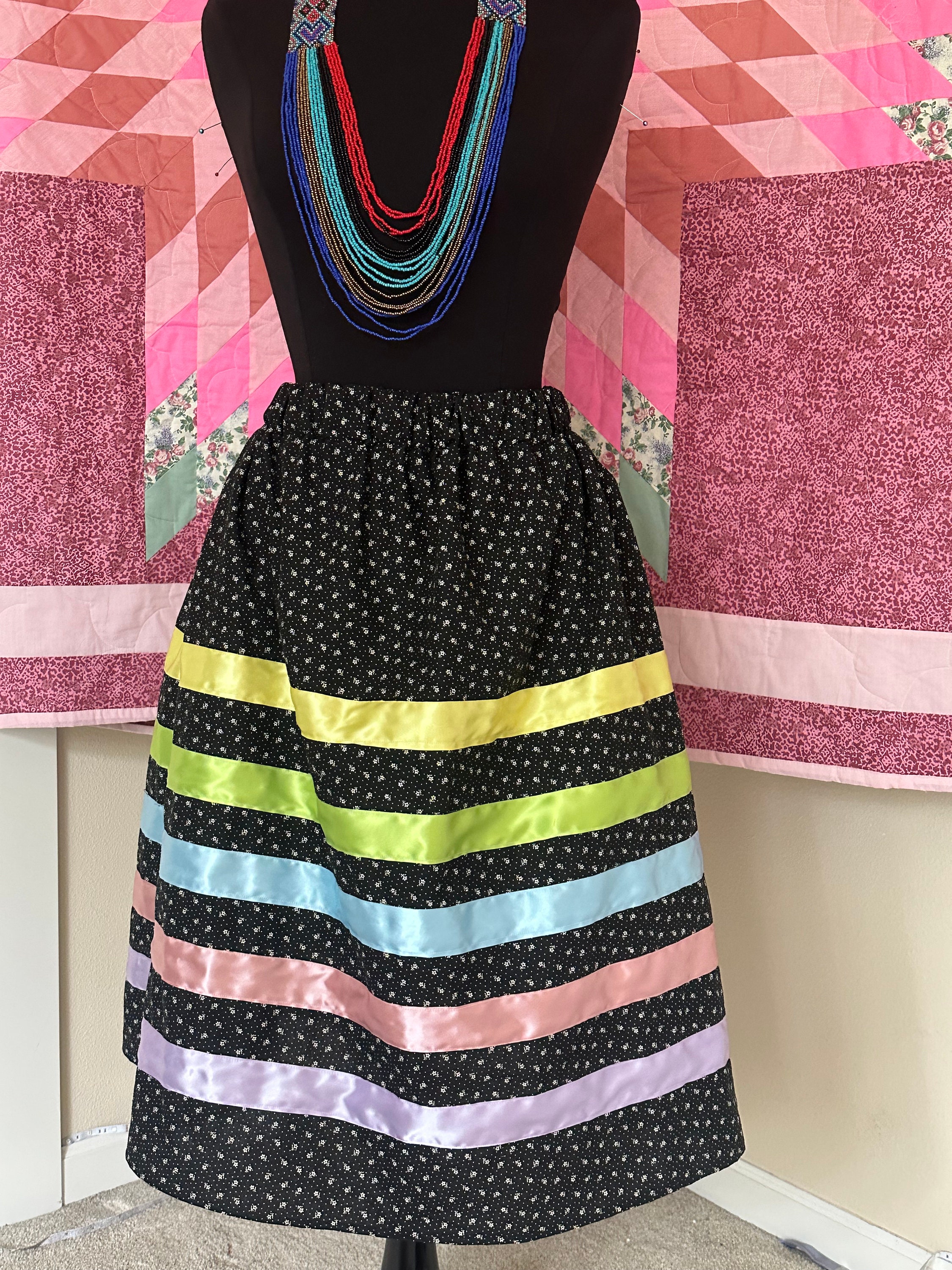 Native American Pattern Ribbon Native American Ribbon Skirt - Etsy