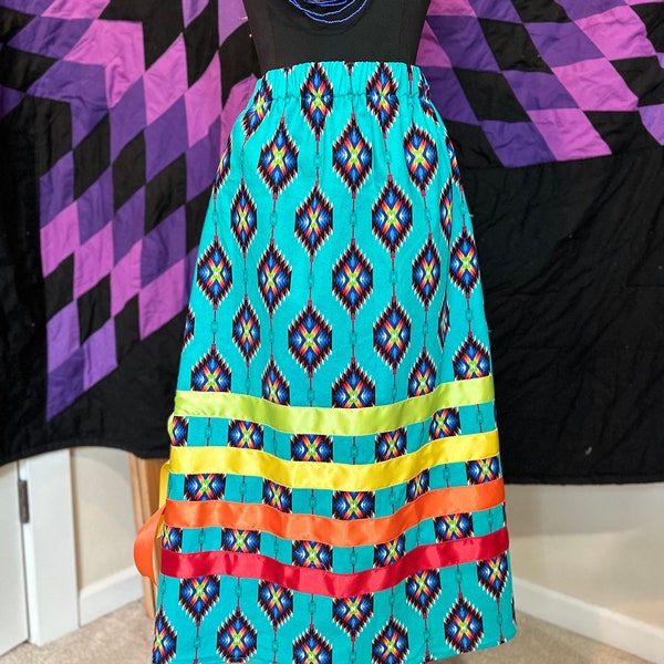 Native American ribbon skirt