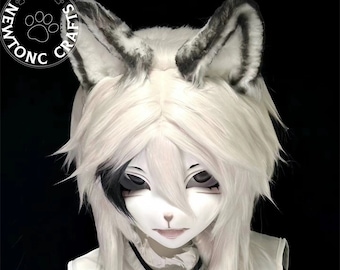 Earl Cat - Premade Kig Head Fursuit Mask Kigurumi Head, Kig Head Mask, Kemono Mask Head, Fursona Mask Head, Furry Costume Gift For Him