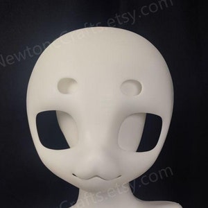 Vitality Wolf Base, Kigurumi Furry Head, 3d Printed Head Base, Kemono Mask Head Base, Fursona Mask Head, Gift For Furry