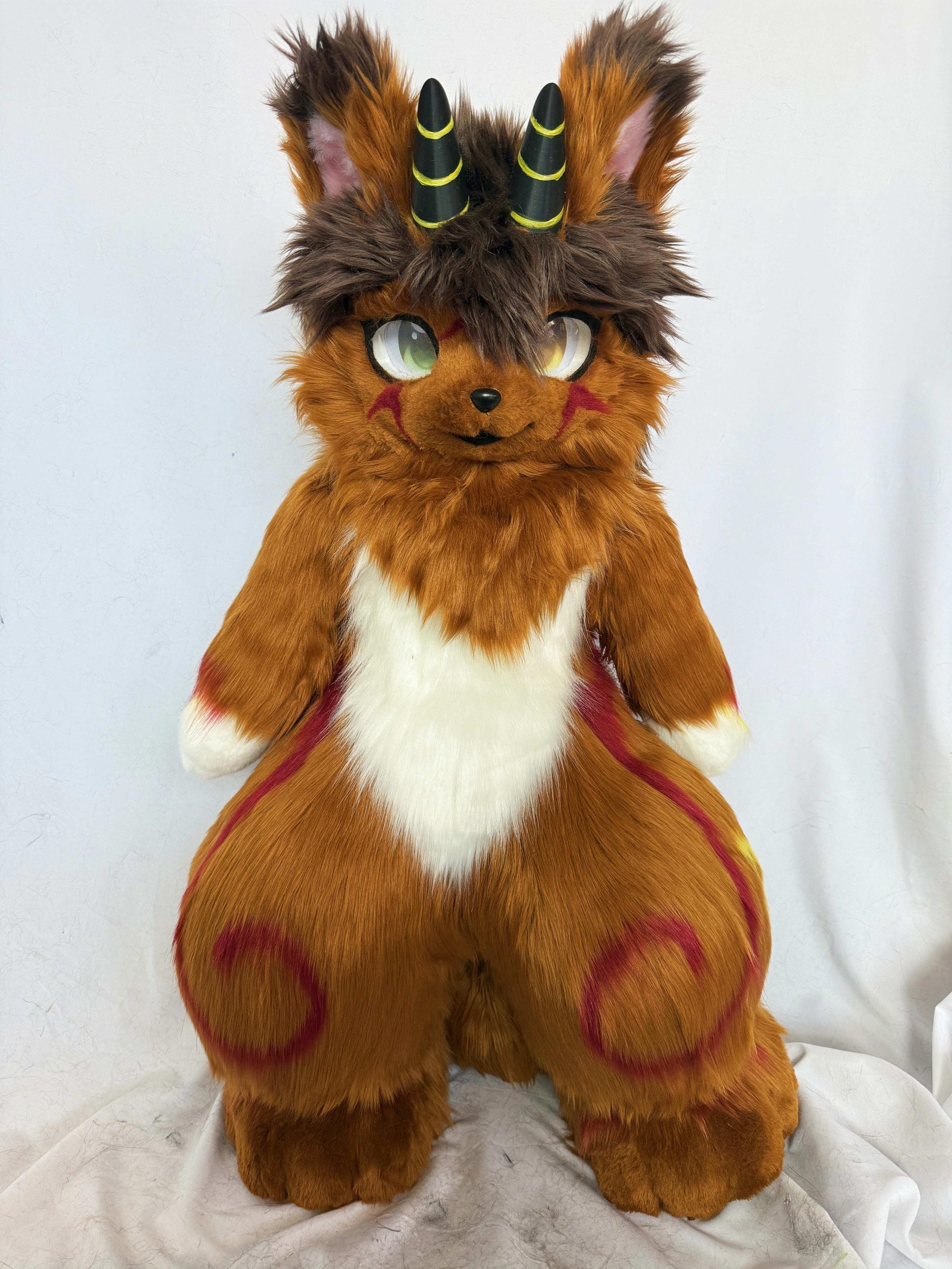 Custom Fursona Plushie – Handmade Fursuit Doll, Anime & Furry Gift
