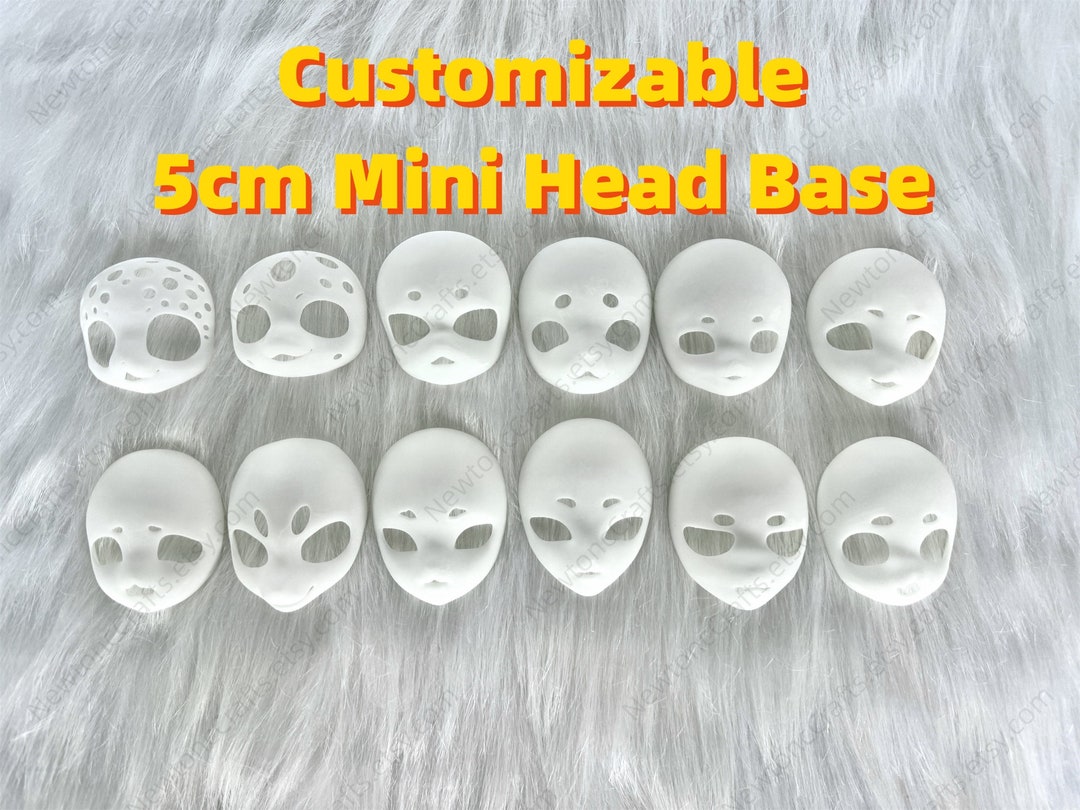5 cm ミニキグヘッドベース、ファースーツマスクベース