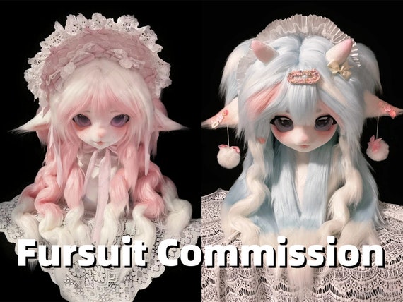 Court Style Kig Head Commission Fursuit Mask Kigurumi Head, Kig