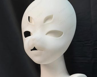 4 Ear Fox Fursuit Mask Base: Smooth Resin Kemono Head - Etsy