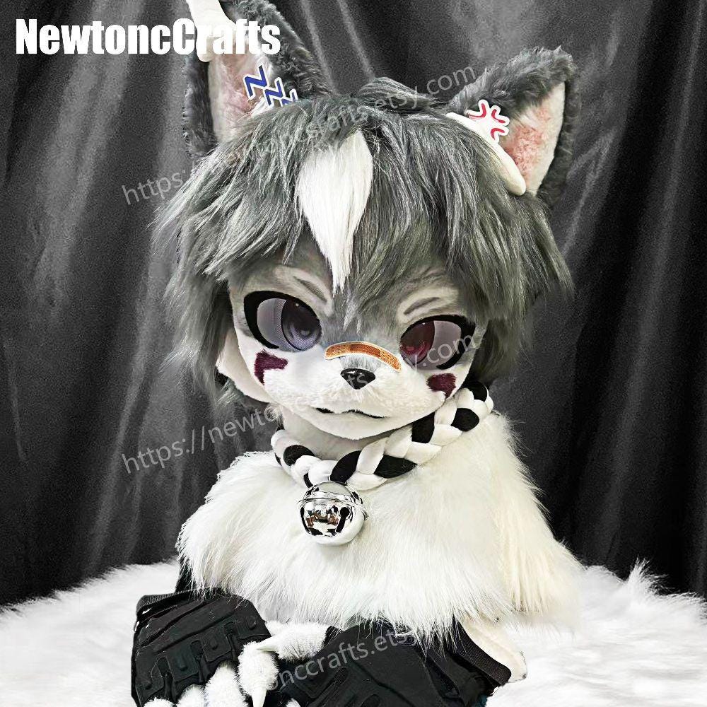 カスタムファースーツマスク：パーソナライズされたケモノ/キグヘッド