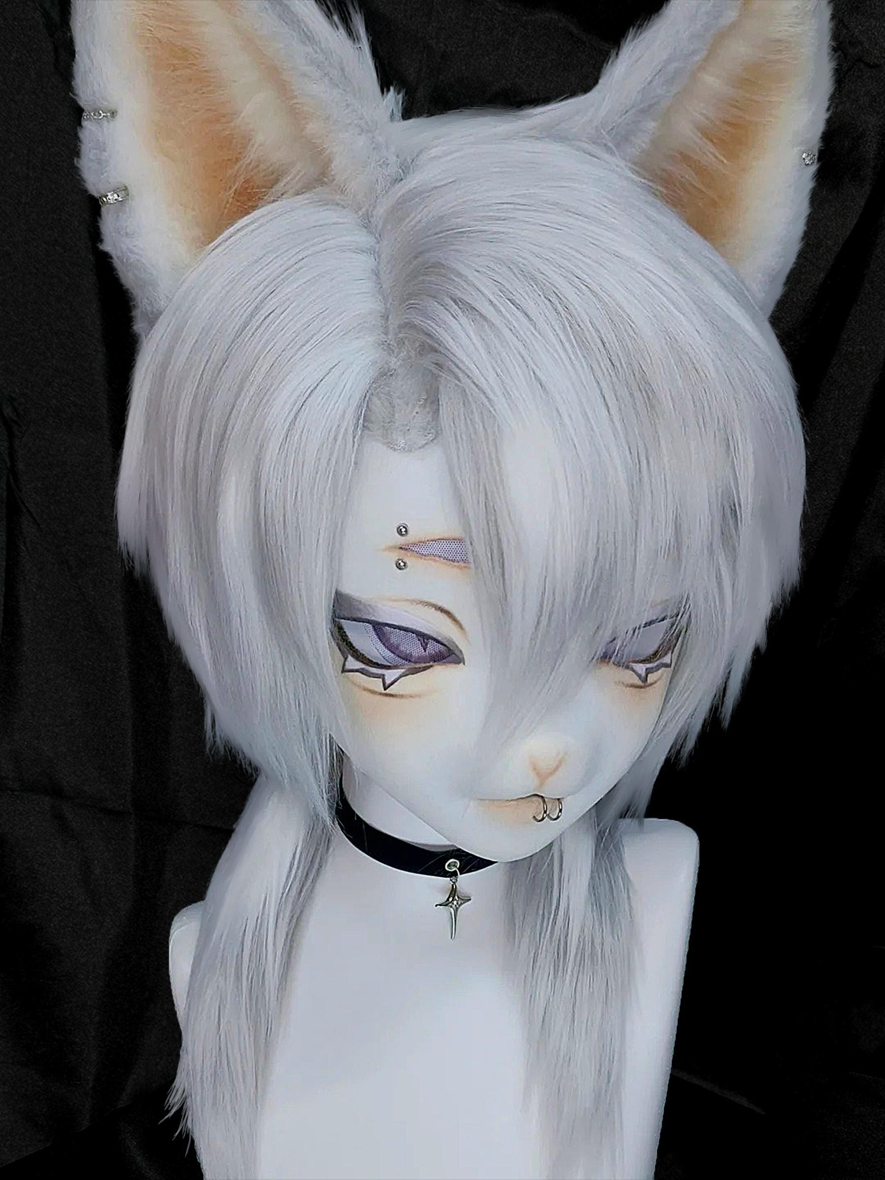 Silver Wolf- Premade Kig Head Fursuit Mask Kigurumi Head