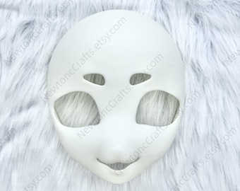 Evil Fox Kig Head Base, Smooth 3D Printed Fursuit Mask Base, Kigurumi Furry Head, Dino Head Base, Kemono Mask Head Base, Fursona Mask Head