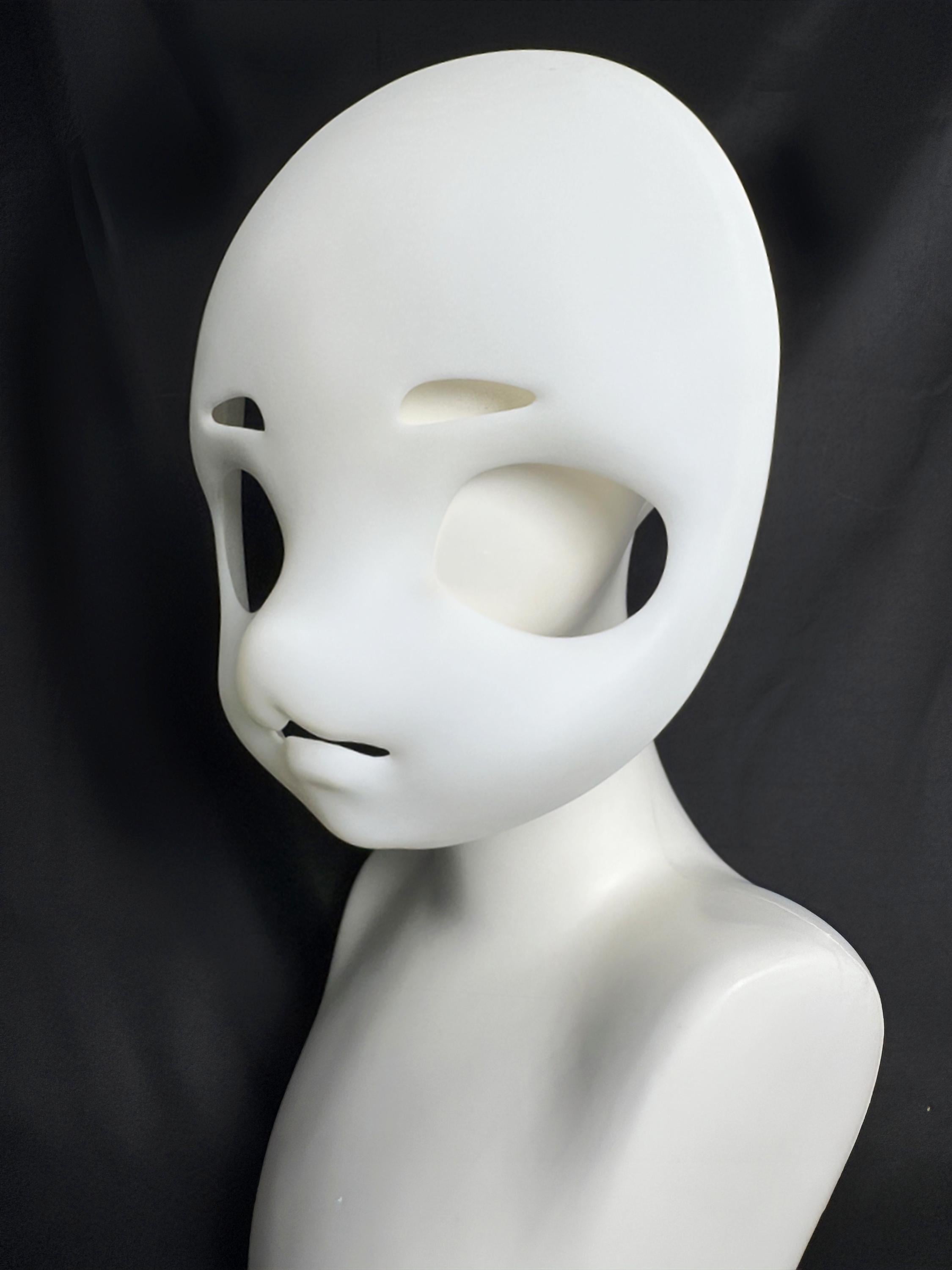 Shy Fox Kigurumi Mask Base: 3D Printed Fursuit Head, Kemono