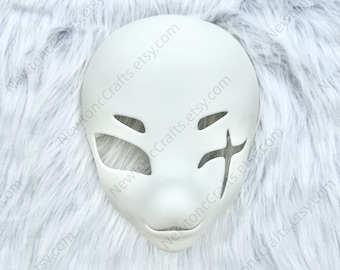 Scar Swordsman Fursuit Mask Base, 3D Printed Kemono Head