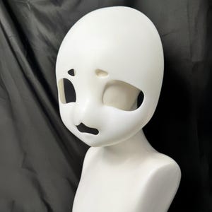 Shy girl fursuit Head Base, 3D Printed Fursuit Mask Base, Kigurumi Furry Mask, Fox Head Base, Kemono Mask Head Base, Gift for coser
