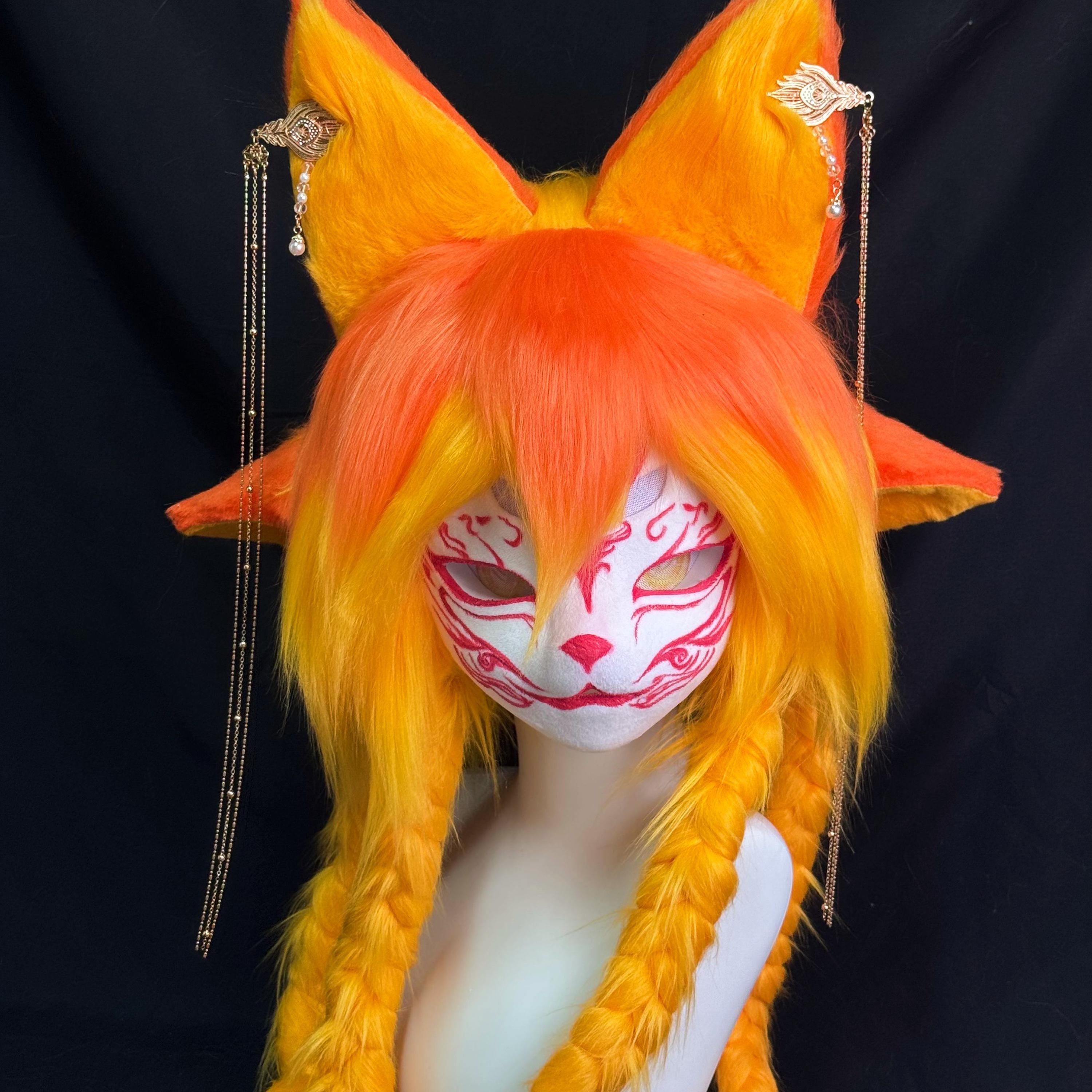 Four Ears Kigurumi Fox Mask: Kigurumi Head, Fursuit Commissions