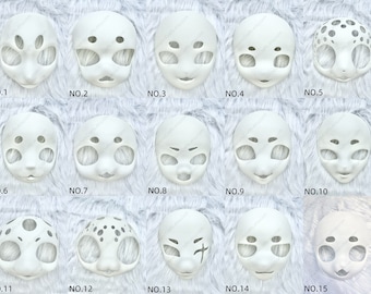 15 Styles Kig Head Base, 3D Printed Fursuit Mask Base, Kigurumi Furry Head, Dino Head Base, Kemono Mask Head Base, Fursona Mask Head