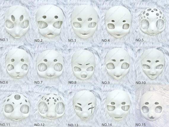 3D Printed Fursuit Mask Base, Kemono Kigurumi Head - Etsy