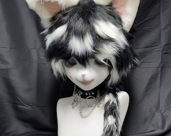 Snow Leopard - Premade Kig Head Fursuit Mask Kigurumi Head,Kig Head Mask,Kemono Mask Head,Fursona Mask Head,Furry Costume Gift For Daughter